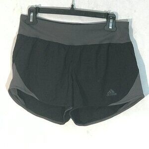 Adidas Women Black Track Shorts Athletic Activewear Yoga Style Workout Trunks